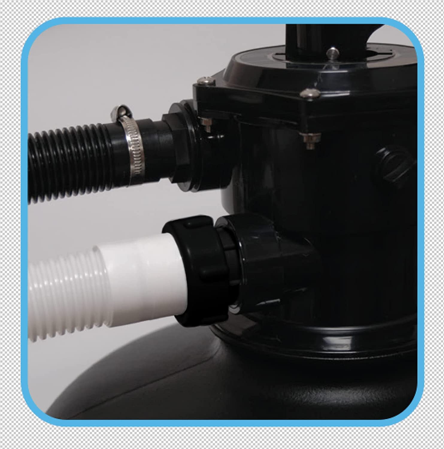Model 71002 40mm to 1.5" Filter Hose Adapter Connection Kit, for Intex and Bestway style pools