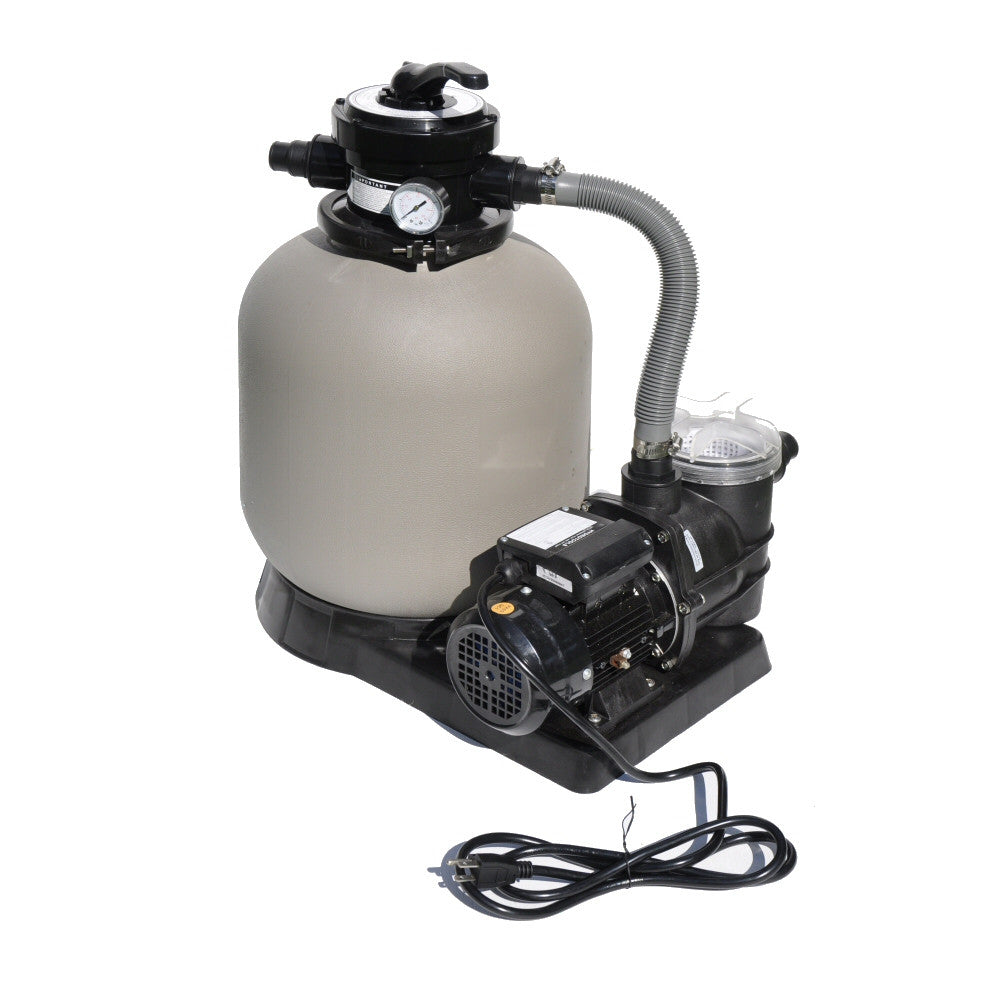 HYDROTOOLS By SWIMLINE Pool Sand Filter Pump For Above Ground & Inground Pool | 14 Inch Cleaner System 1/2 HP (0.45 THP) Horsepower 2400 GPH | Pools Up To 10500 Gallons Intex Bestway Compatible 71405