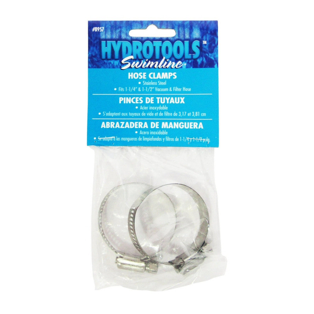 Model 8957 Hose Clamps for 1-1/4" and 1-1/2" Filter Connection Hoses, 2 Pack