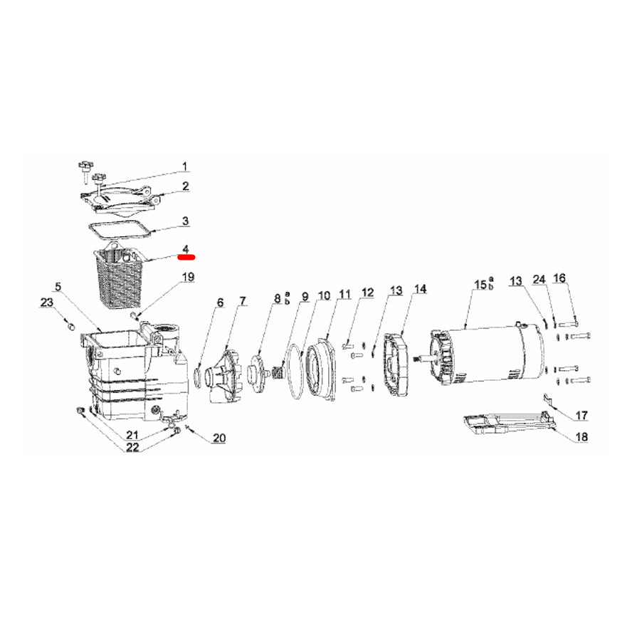 Part 75150BASKET Pump Housing Debris Basket for 75150 In Ground Pool Pump