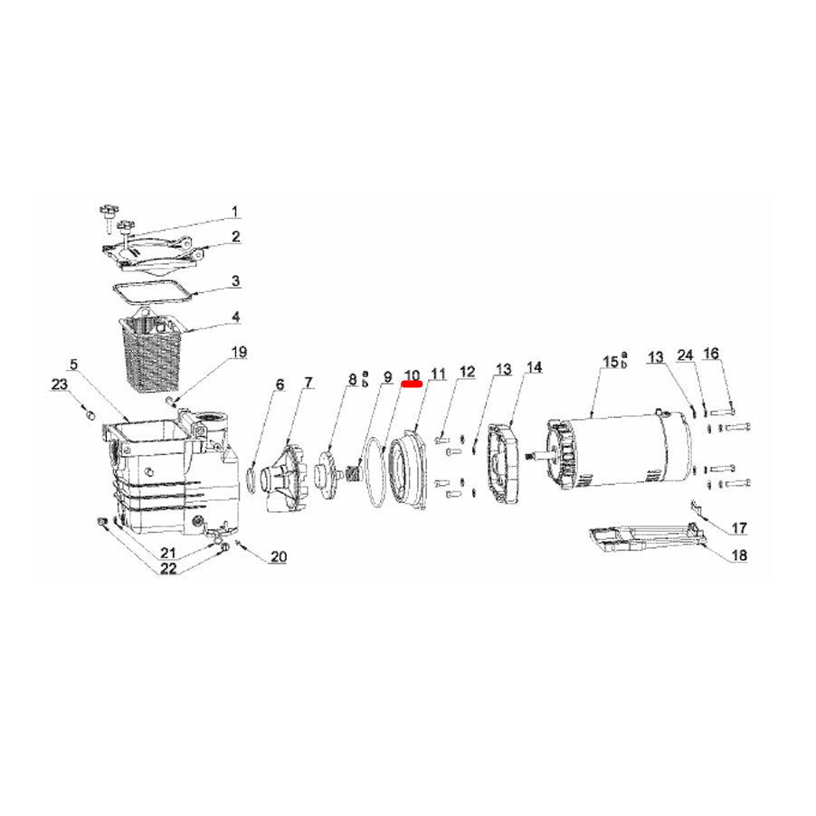 Part 75150LORING Pump Housing O-ring for Model 75150 1.5 HP In Ground Pool Pump