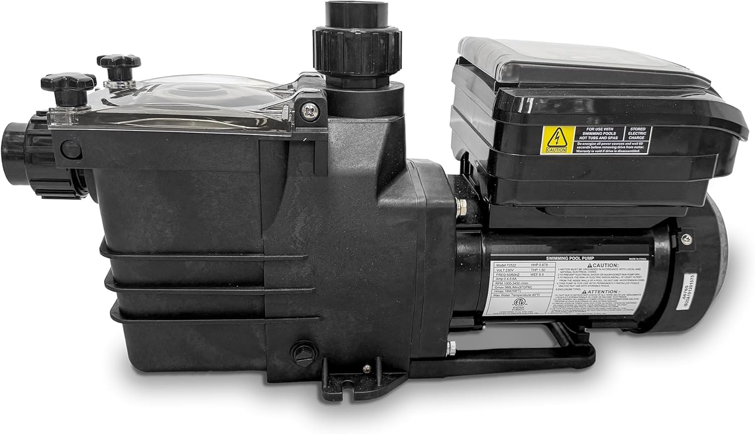 Model 75154 Variable Speed Pump for Inground & Above Ground Pools, 1.65 HP