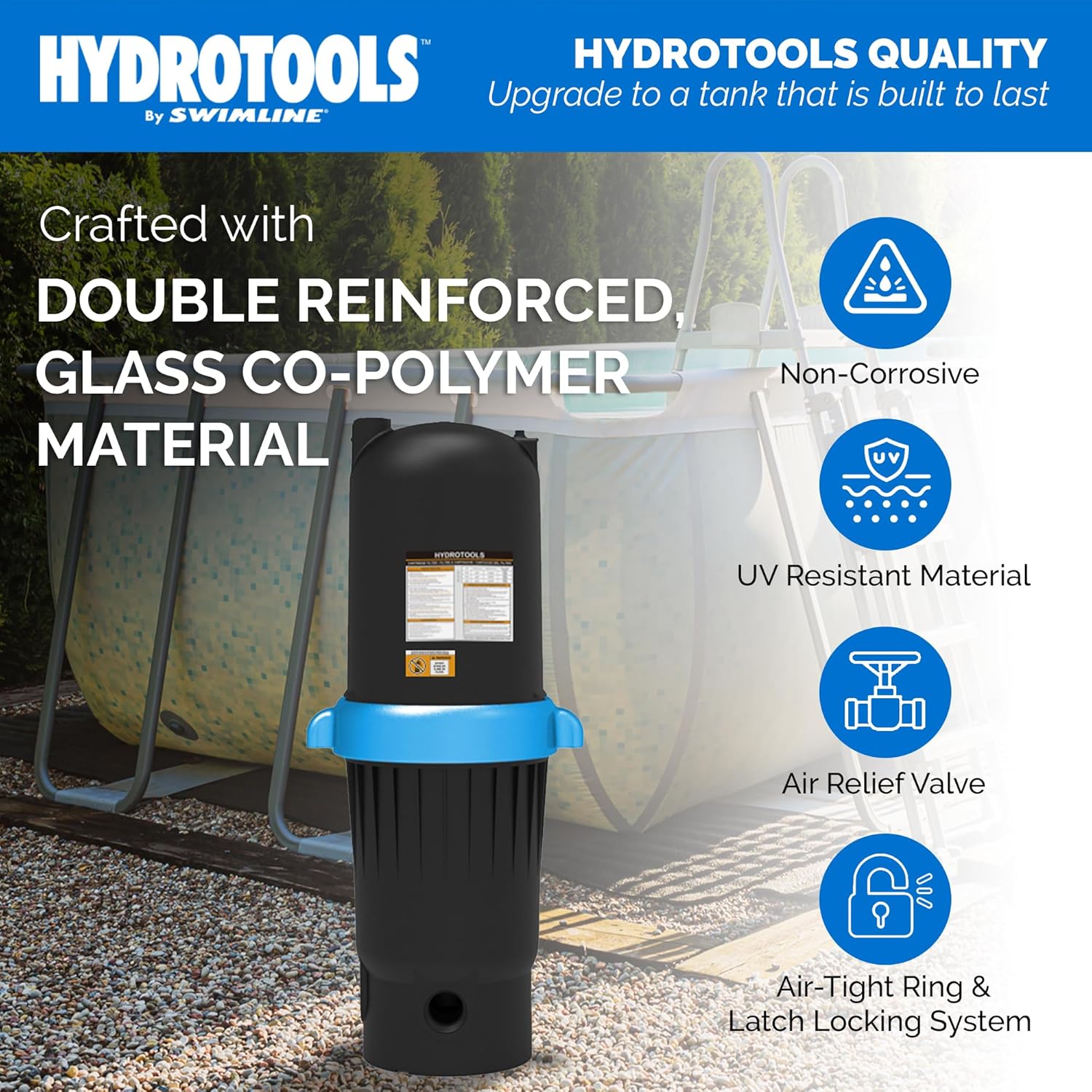 Model 76152 150 Sq Ft Pool Cartridge Filter Tank and Element