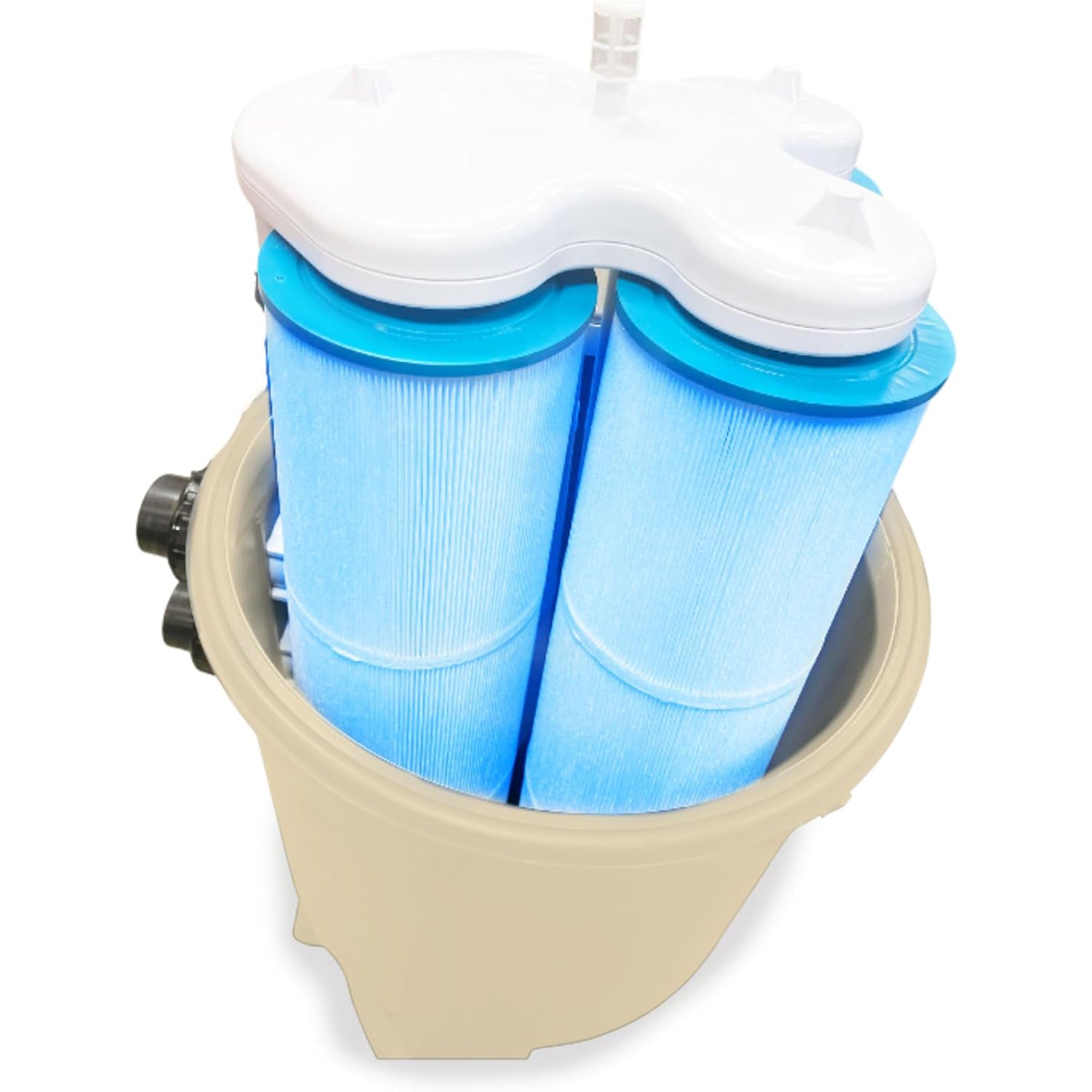 Model 76480 High Capacity 480 Sq Ft Pool Cartridge Filter Tank and Elements