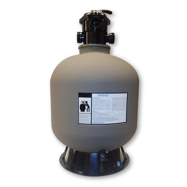 Model 72200 22 Inch Sand Filter Tank with 6 Way Valve and Base