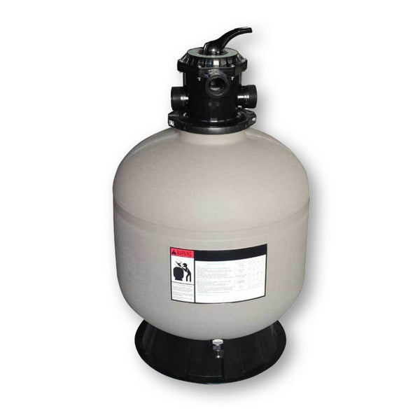 Model 72400 24 Inch Sand Filter Tank with 6 Way Valve and Base